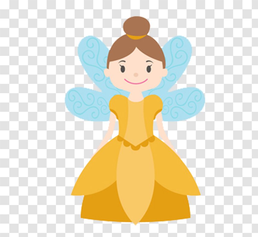 Fairy Download Illustration - Yellow - Cartoon Flower Transparent PNG