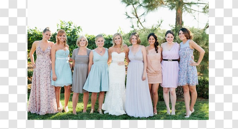 Pastel Bridesmaid Wedding Dress Reception - Silhouette - พาสเทล Transparent PNG