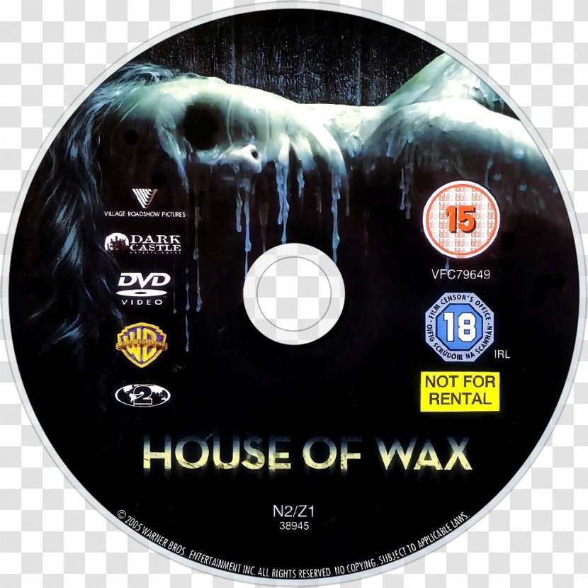 3D Film Thriller Compact Disc Poster - House Of Wax - Printing Transparent PNG