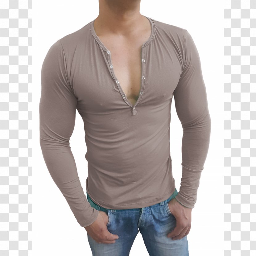 T-shirt Sleeve Button Henley Shirt - Clothing Sizes Transparent PNG