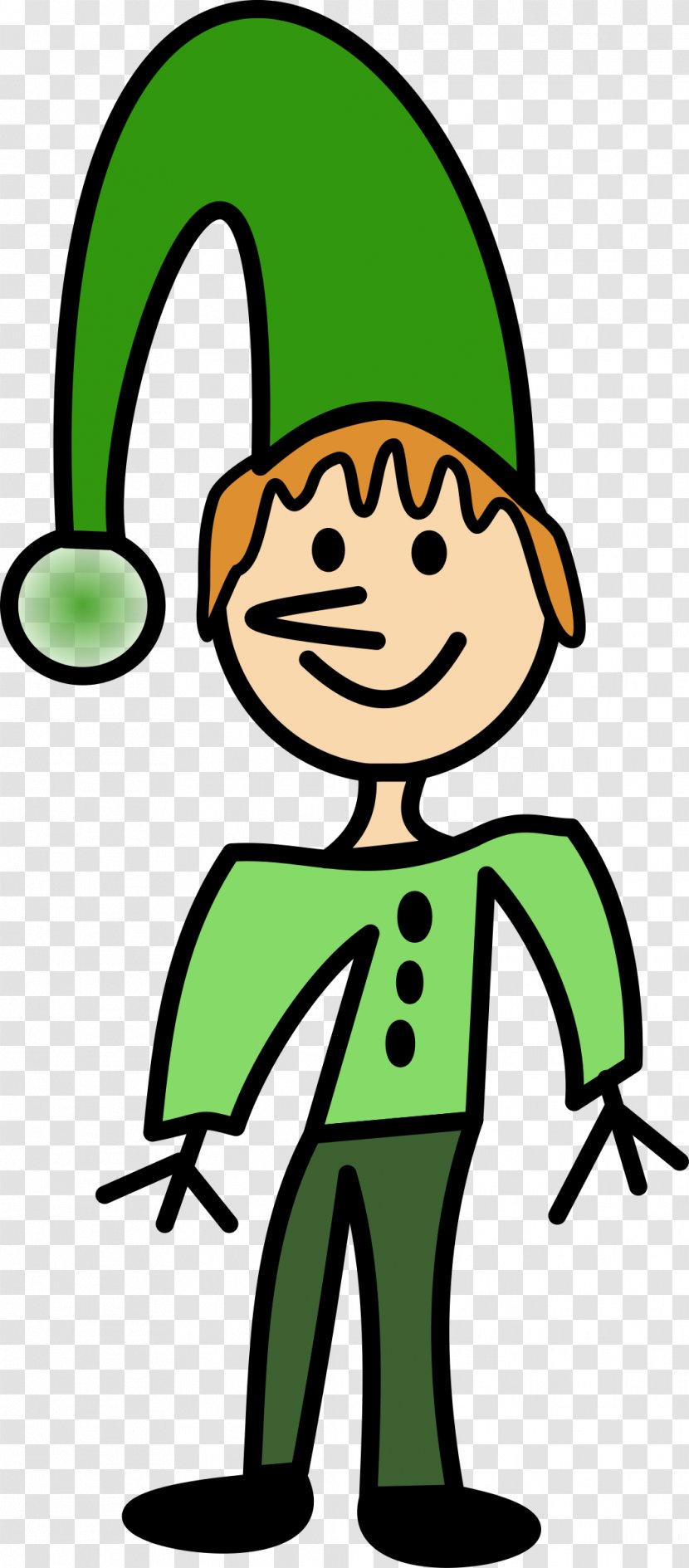 Duende Elf Character Cartoon Clip Art - Homo Sapiens Transparent PNG