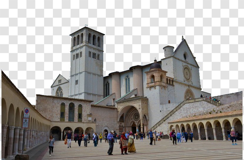 Basilica Of Saint Francis Assisi Monte Subasio Perugia - Tourism - Assisi, Italy In Eight Transparent PNG