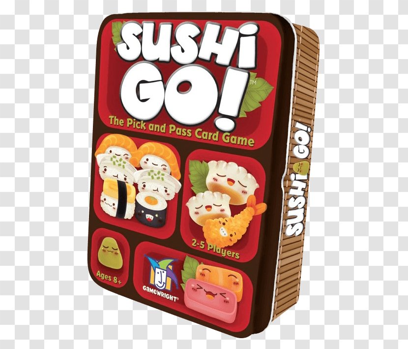Sushi Go! Sashimi Game Makizushi - Convenience Food - Metal Title Box Transparent PNG