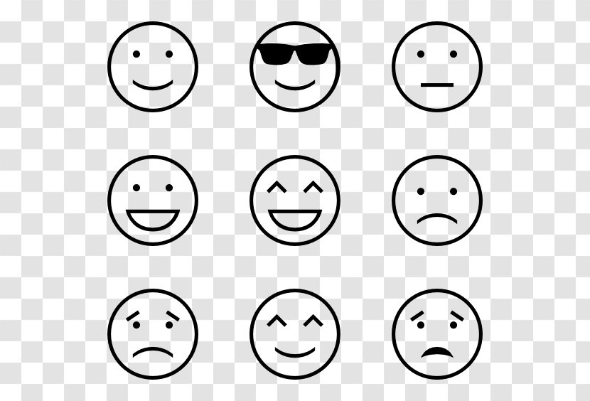 Emoticon Black And White Smiley Emoji - Strokes Transparent PNG
