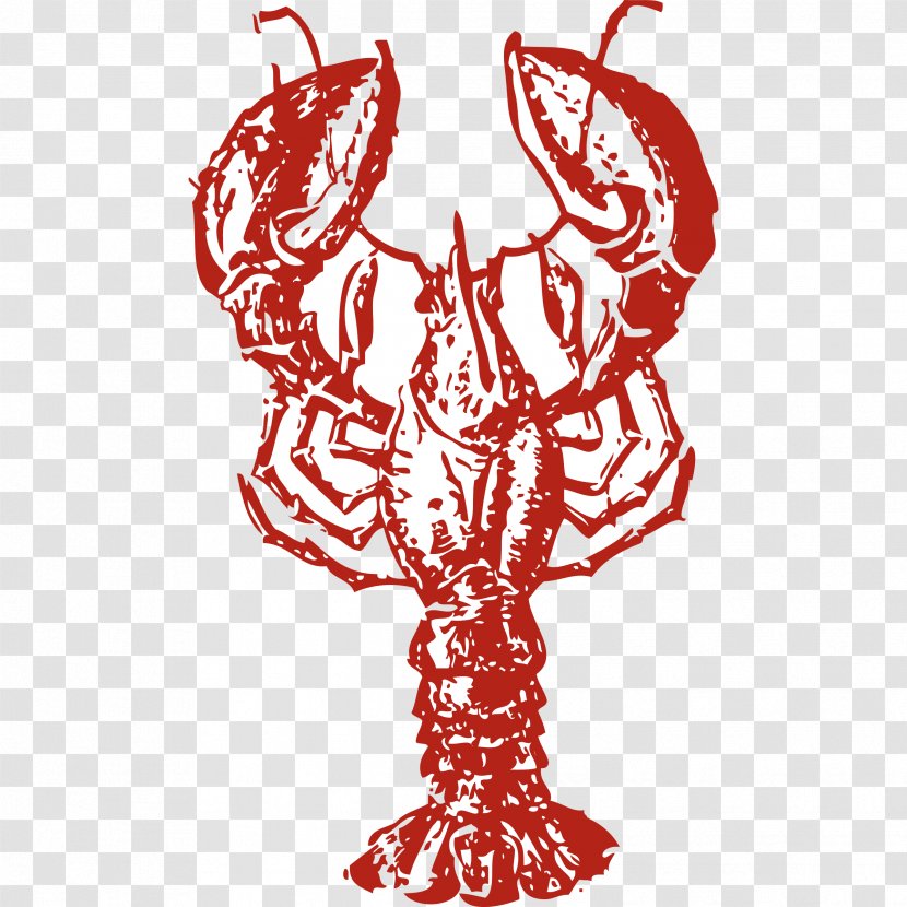Lobster Trap Red Clip Art - Flower - Seafood Vector Transparent PNG