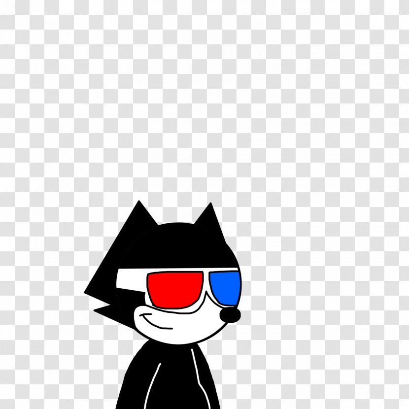 Polarized 3D System Felix The Cat Art Clip - Artwork - Glasses Transparent PNG