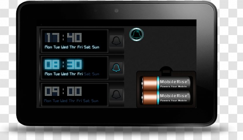 Alarm Clocks Digital Clock Android Device - Hardware Transparent PNG