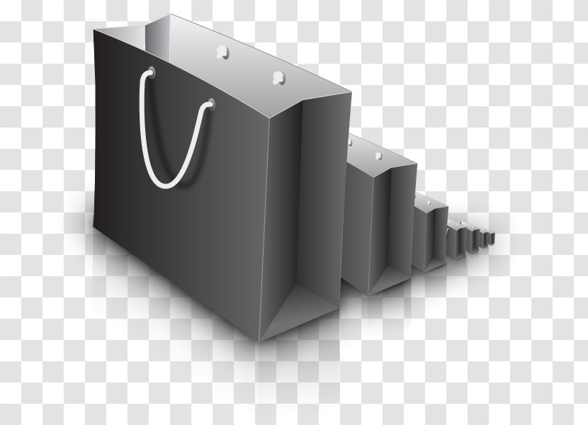 Paper Shopping Bag Clip Art - Vector Transparent PNG