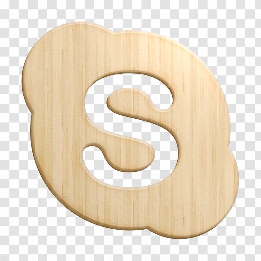 Brand Icon Logo Skype - Beige - Material Property Symbol Transparent PNG