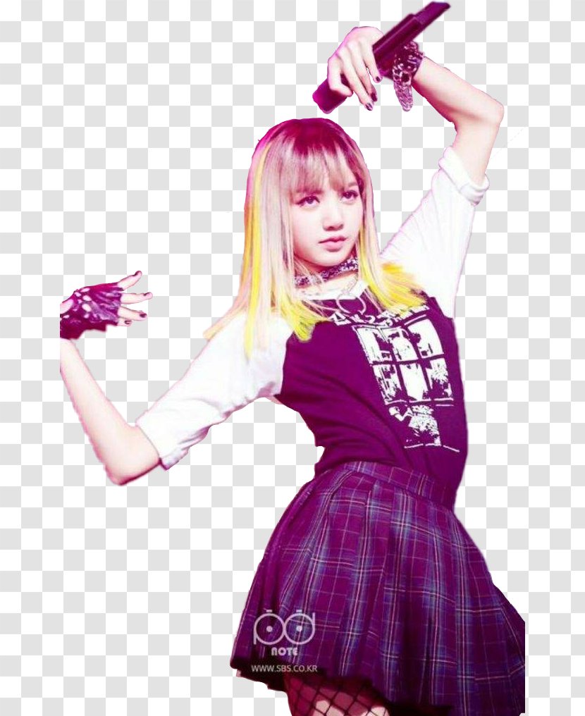 Lisa BLACKPINK YG Entertainment K-pop Blond - Violet - Ray Transparent PNG