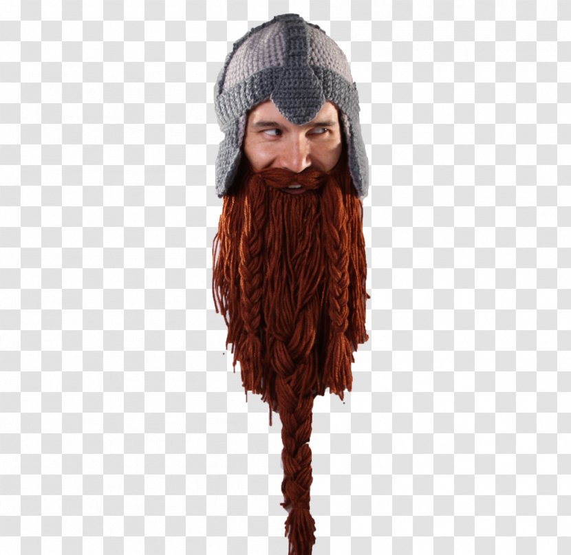 Knit Cap Beard Middle Ages Hat Barbarian - Woolen Transparent PNG