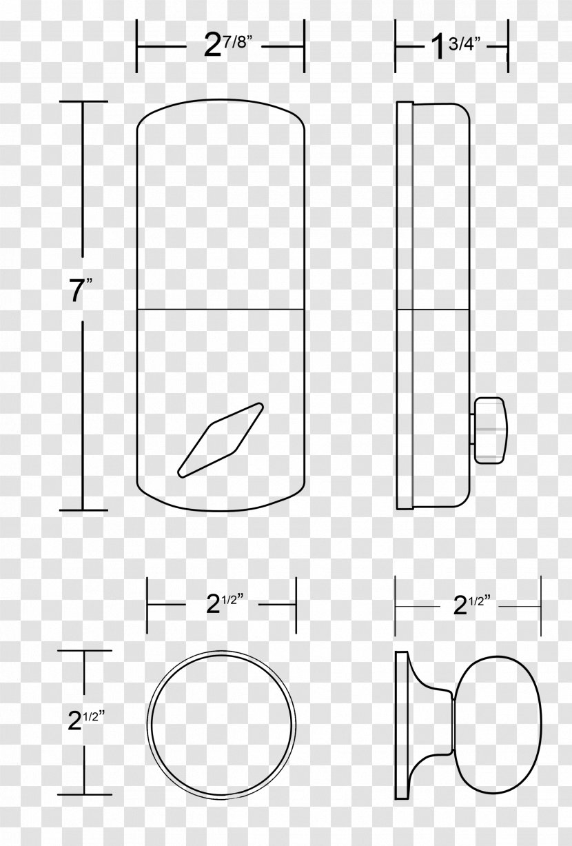 Door Handle Drawing White /m/02csf - Area - Design Transparent PNG