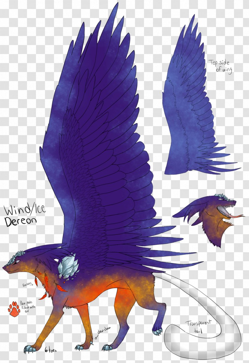 Eagle Feather Beak Wildlife Dragon - Star Burst Transparent PNG