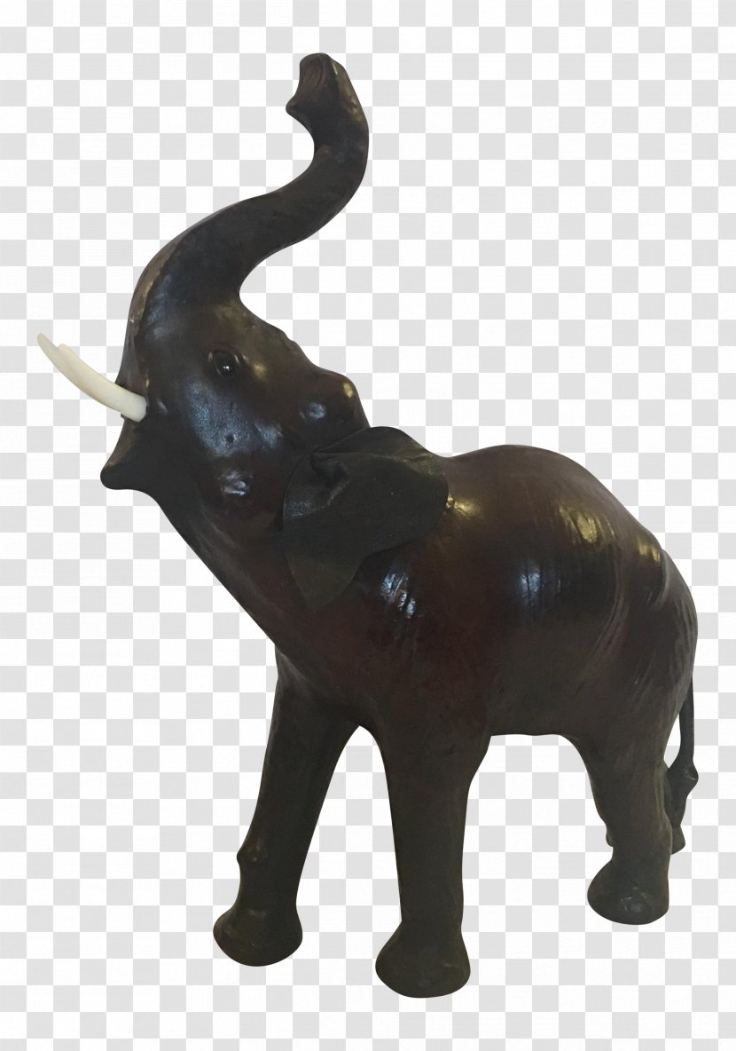 Indian Elephant African Sculpture Cattle Figurine - Mammal - Golden Statue Transparent PNG