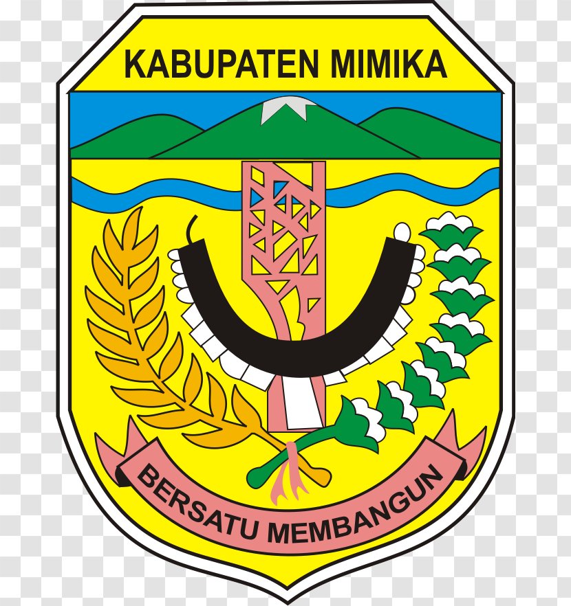 Jayapura Regency Ibu Kota Kabupaten Timika Kwamki - Crest Transparent PNG