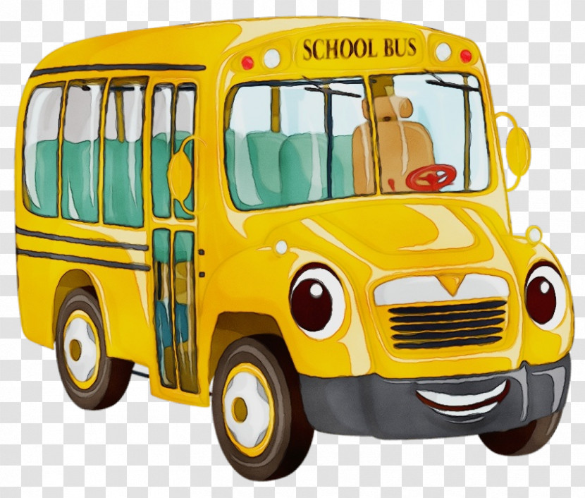 Bus Cartoon Public Transport Bus Service Coach Transit Bus Transparent PNG