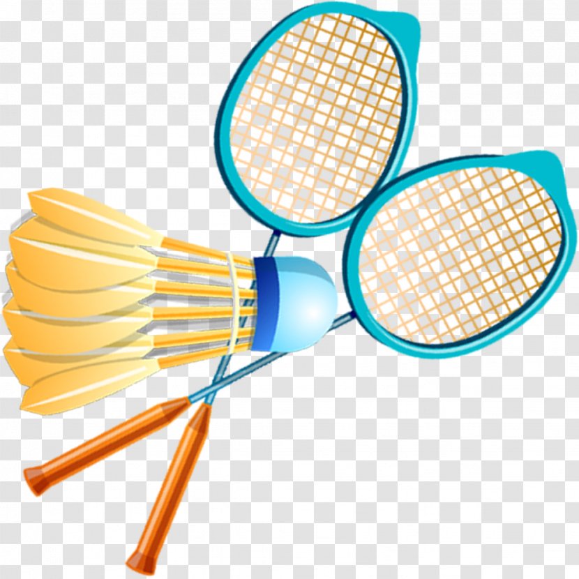 Badminton Racket Sport Ball - Drawing Transparent PNG