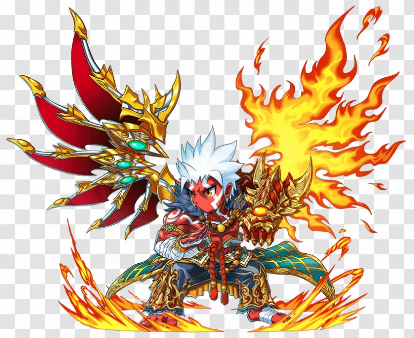 Brave Frontier Asura Wikia Game - Mythical Creature - Blaze Transparent PNG