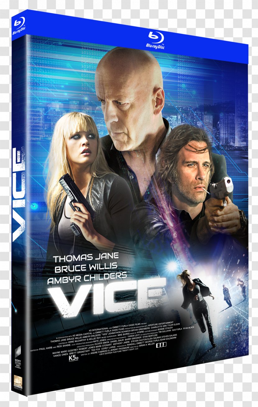 Bruce Willis Vice Brian A. Miller Film Streaming Media - Thomas Jane - Display Advertising Transparent PNG