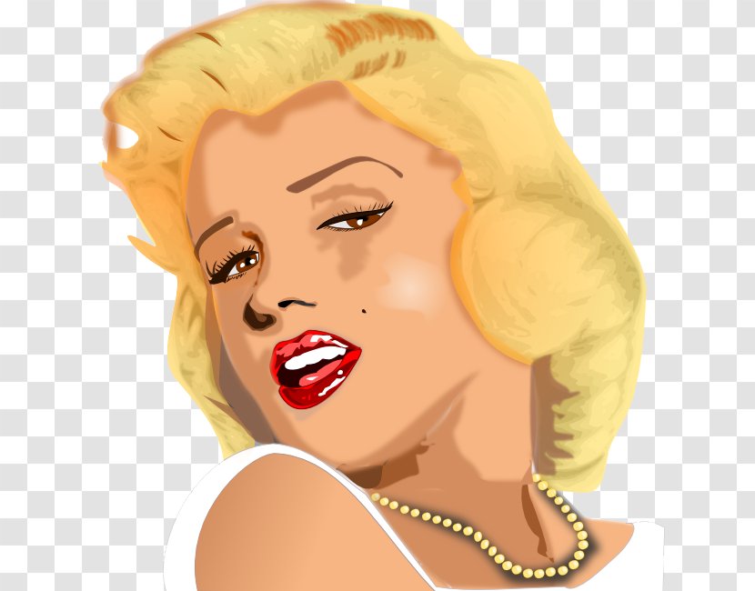 White Dress Of Marilyn Monroe - Cartoon Transparent PNG