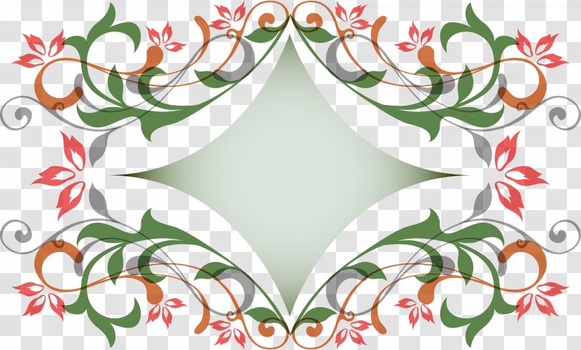 Floral Design Euclidean Vector - Leaf - Retro Palace Pattern Transparent PNG