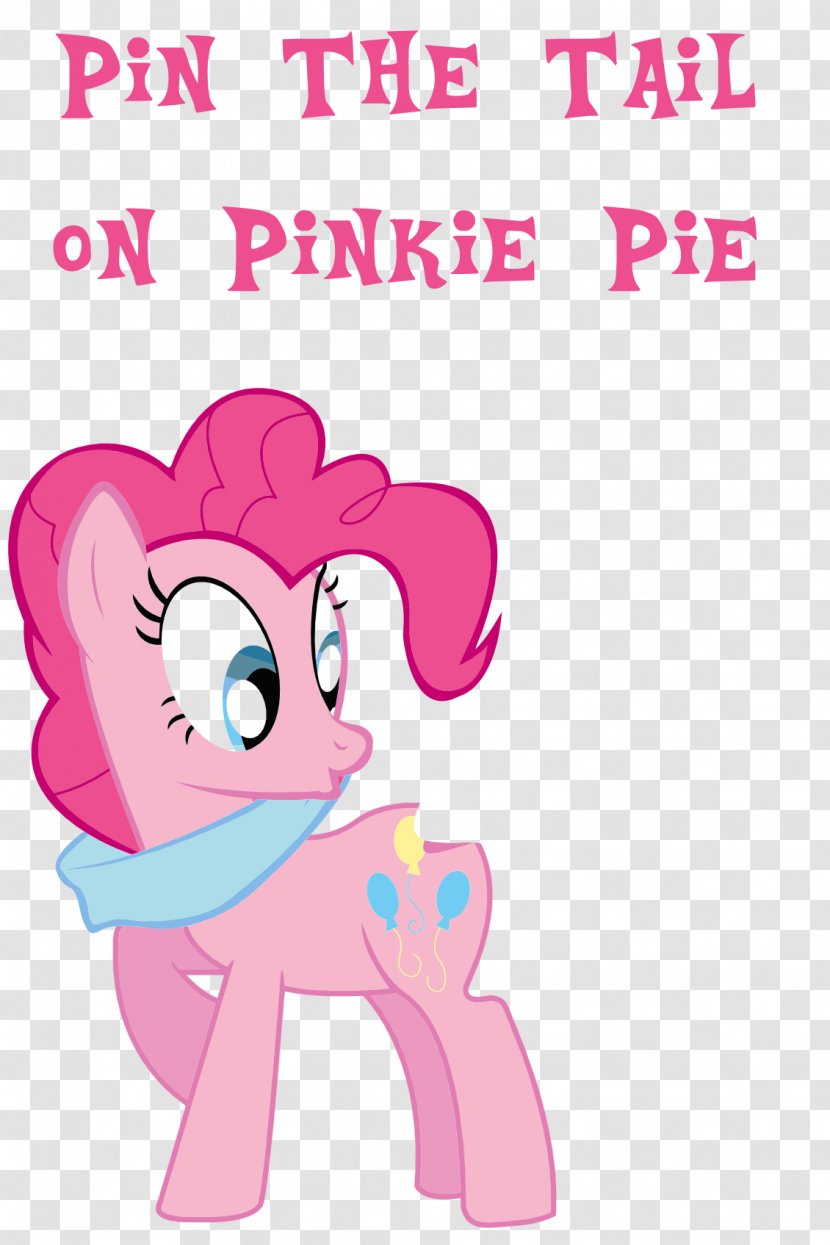 Pinkie Pie Pony Rainbow Dash Pin The Tail On Donkey Piñata - Cartoon - Horse Transparent PNG