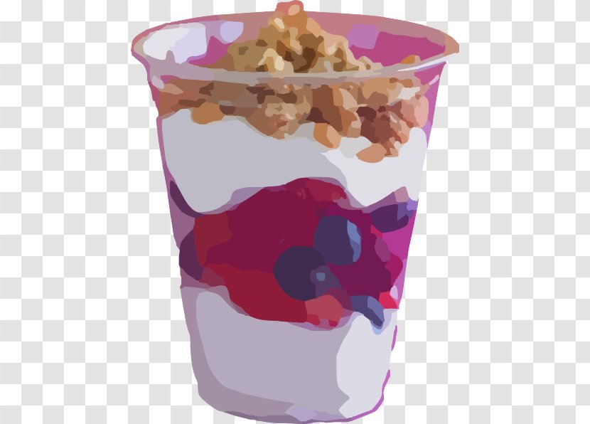 Ice Cream Parfait Frozen Yogurt Fruit Salad Clip Art - Yoghurt - Cliparts Transparent PNG