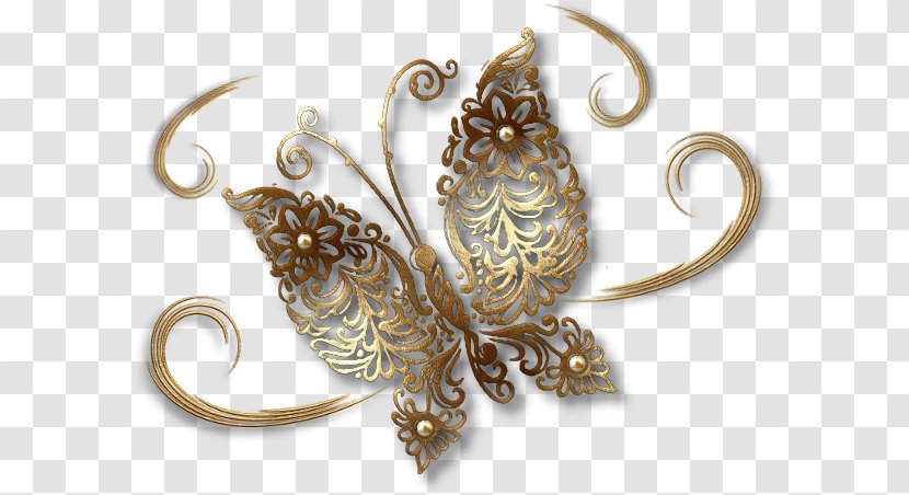 Earring Body Jewellery - Papillon Transparent PNG