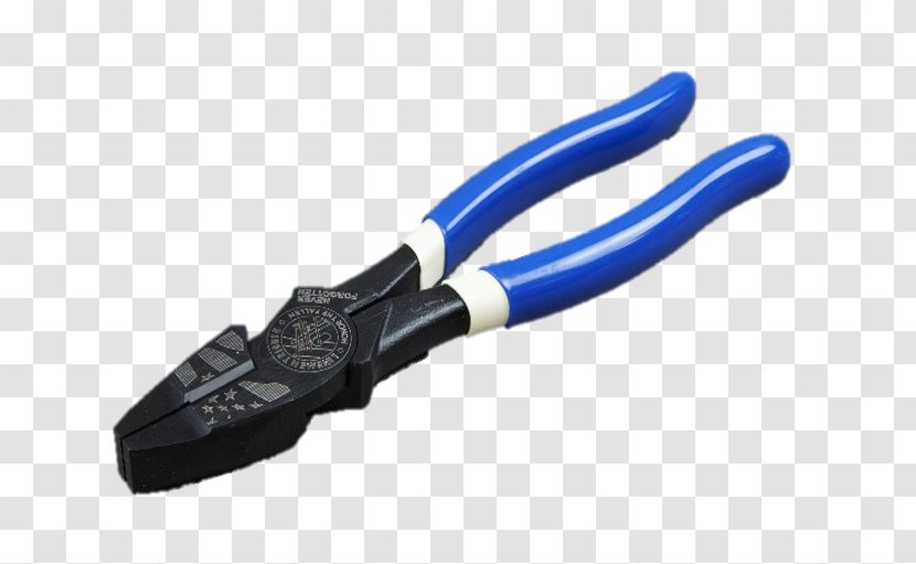 Lineman's Pliers Diagonal Klein Tools - Cutting Tool - Hand Operated Transparent PNG