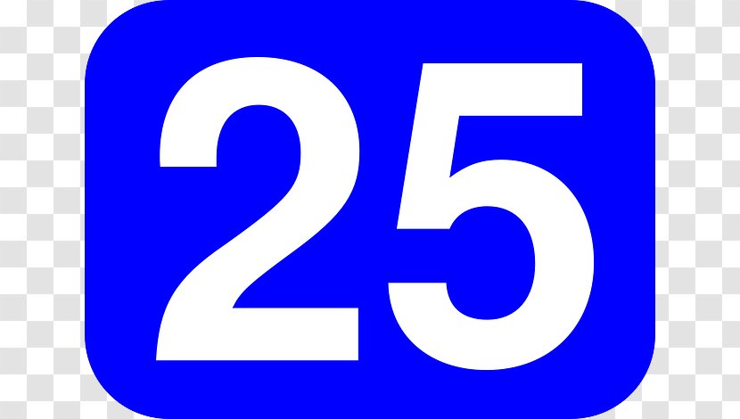 Number Download Clip Art - Signage - 25 Cliparts Transparent PNG