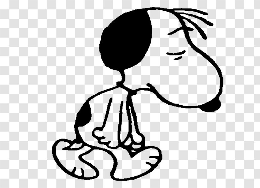 Snoopy Woodstock Peanuts Sadness - Silhouette Transparent PNG