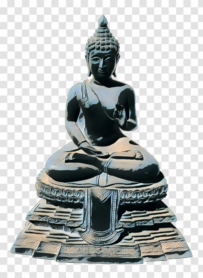 Classical Sculpture Statue Figurine Meditation - Stone Carving Transparent PNG