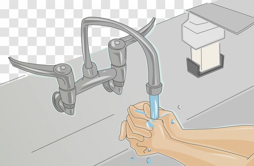 Hand Washing Influenza Common Cold Tap - Hygiene - Toilet Faucet Transparent PNG
