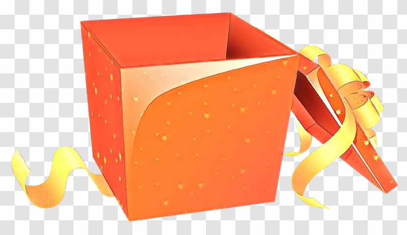 Orange - Cartoon - Plastic Box Transparent PNG