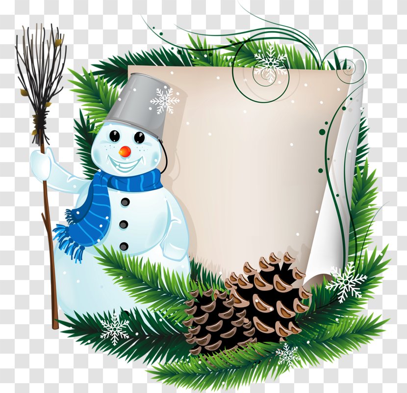 Christmas Ornament Paper New Year Kerstkrans - Snowman Transparent PNG