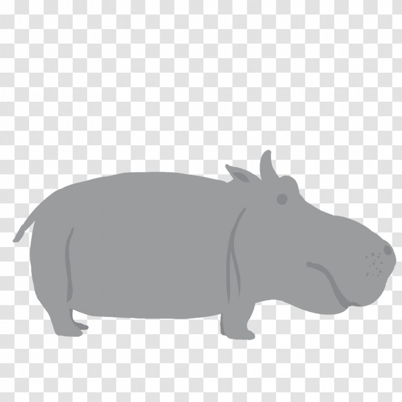 Hippopotamus Pig Rhinoceros Animal - Dog Like Mammal - Kaba Transparent PNG