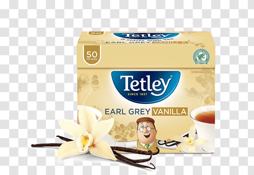 Earl Grey Tea Green Tetley Bag - Vanilla - Black Transparent PNG