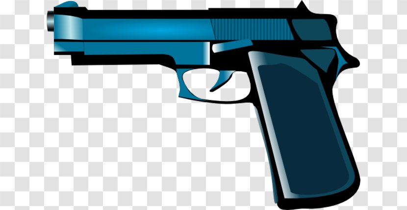 Firearm Toy Weapon Revolver Clip Art - Silhouette - Handgun Transparent PNG