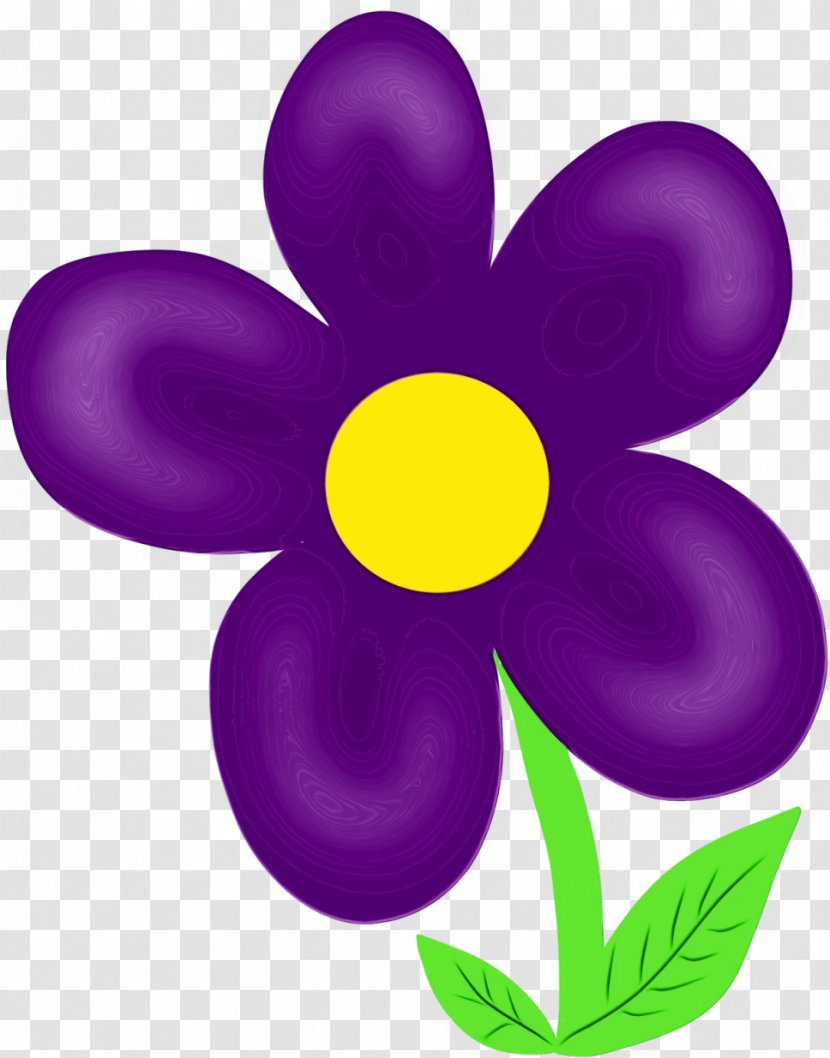 Violet Purple Petal Clip Art Flower - Wildflower Symbol Transparent PNG