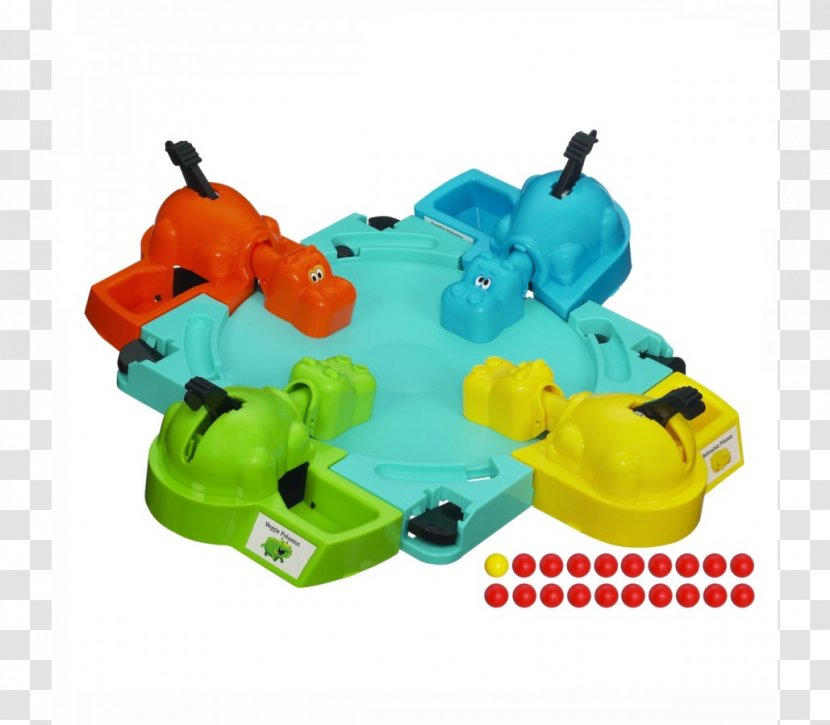 Hungry Hippos Hippopotamus Board Game Marble - Hippo Transparent PNG