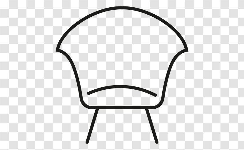 Design - Chair - Black And White Transparent PNG