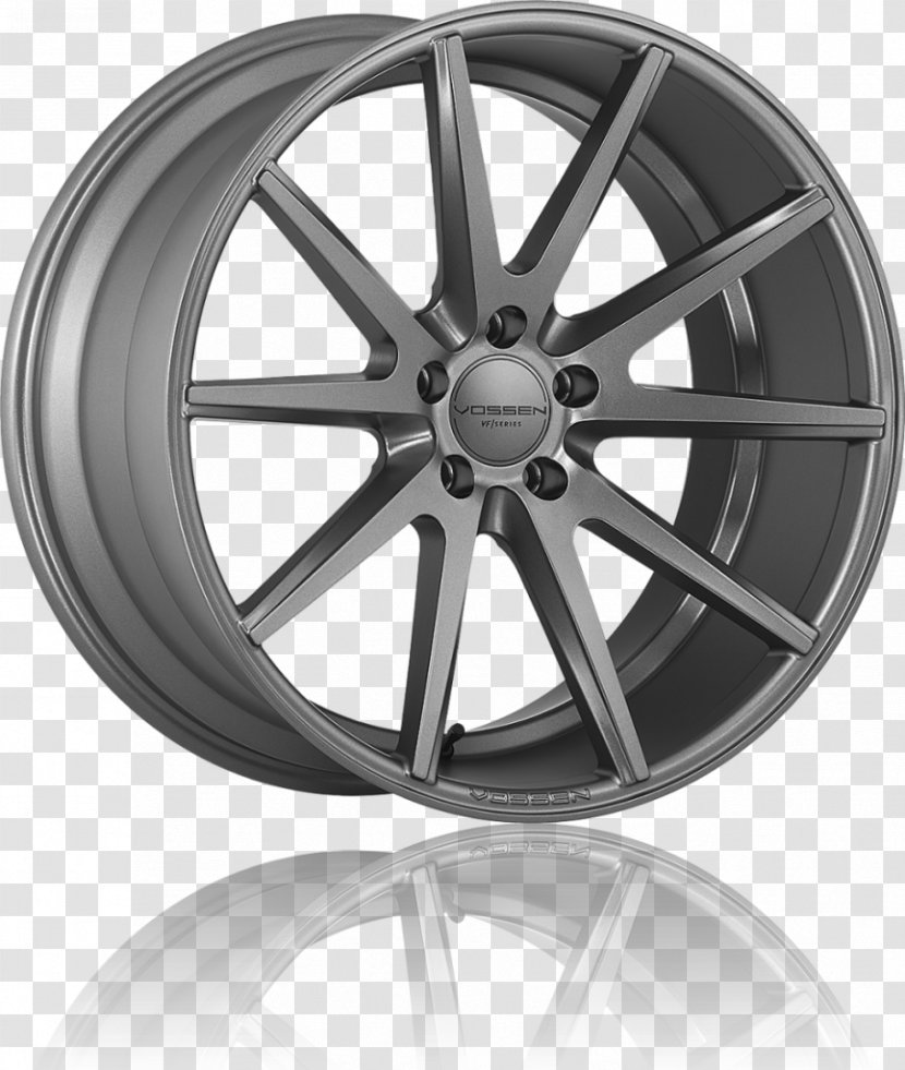Car Alloy Wheel Rim Spoke - Automotive System - Charcoal Transparent PNG