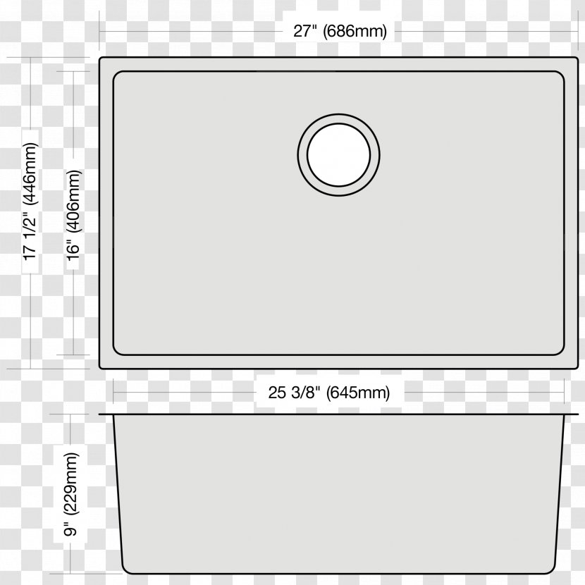 Paper Line Angle - Material - Sink Plan Transparent PNG