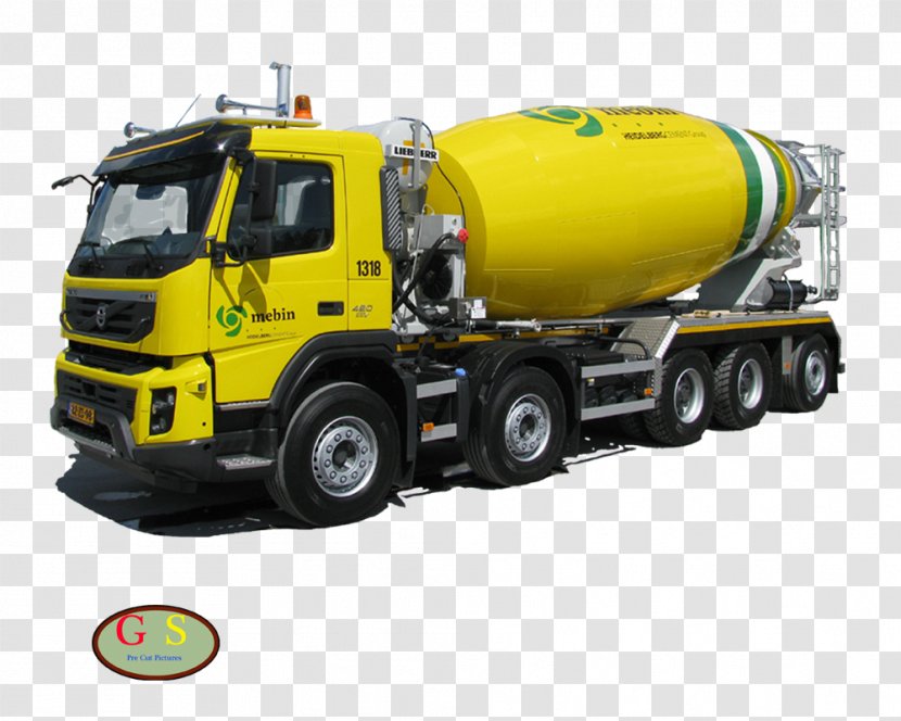 Commercial Vehicle Cement Mixers Truck Tiffany Lamp Freight Transport - Utility Transparent PNG