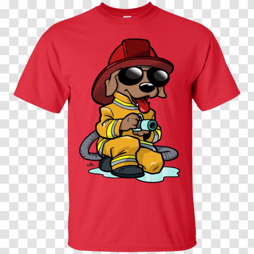 T-shirt Hoodie Clothing Sleeve - Fireman Cartoon Transparent PNG
