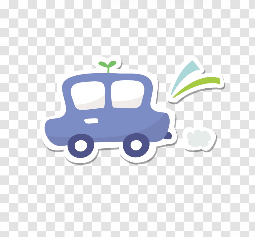 Painting - Technology - Child Blue Car Transparent PNG