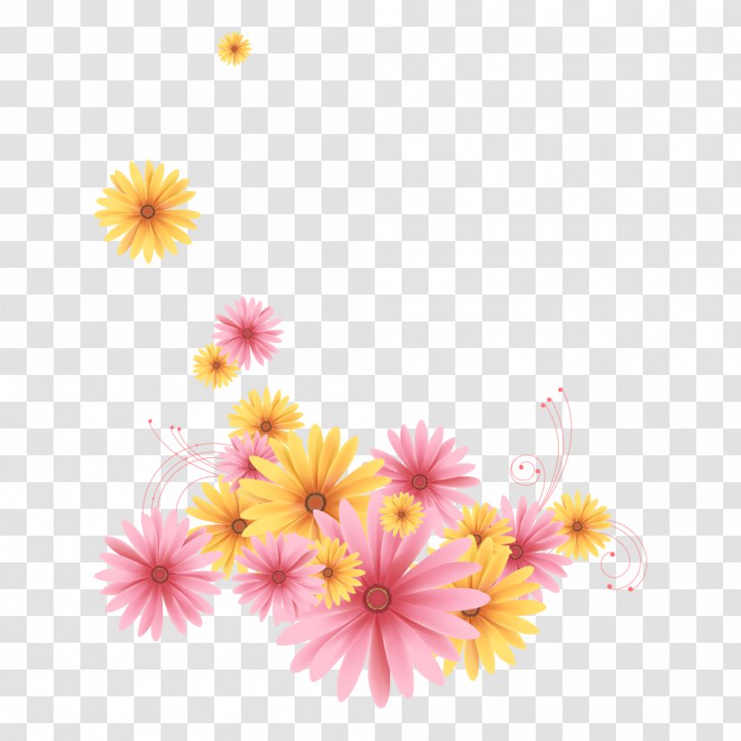 Flower Clip Art - Floral Design - Chrysanthemum Decoration Material Transparent PNG