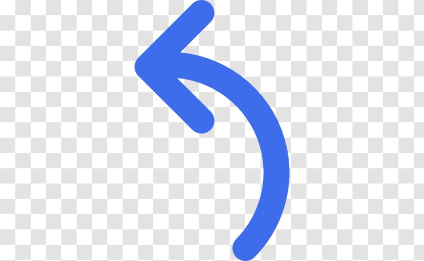 Curved Arrow Tool - Symbol - Blue Transparent PNG
