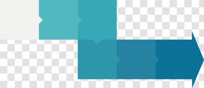 Brand Logo Square Angle - Blue - Creative PPT Element Transparent PNG