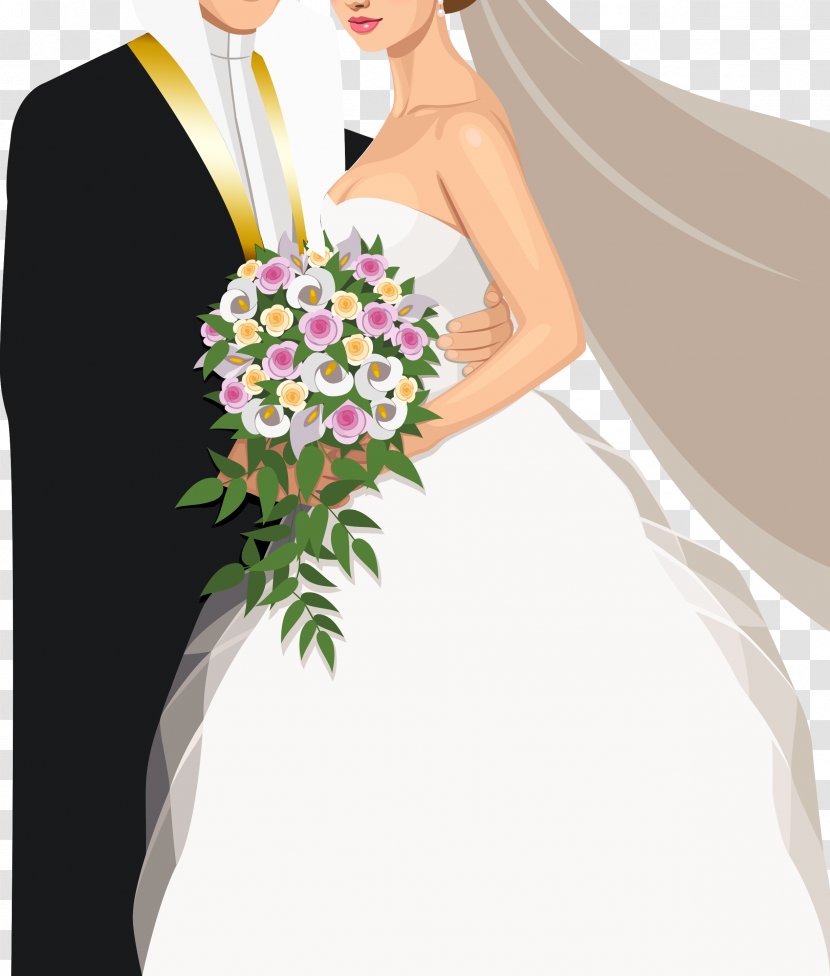 Wedding Invitation Bridegroom Marriage Save The Date - Bride Transparent PNG